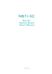 DFI NB71-SC User Manual