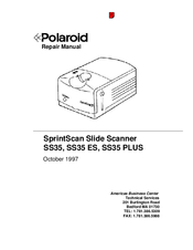 Polaroid SprintScan SS35 PLUS Repair Manual