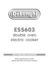 DeLonghi ESS603 User Operating Instructions Manual