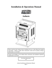 St. Croix Auburn Installation & Operation Manual