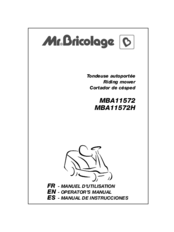 Mr.Bricolage MBA11572 Operator's Manual