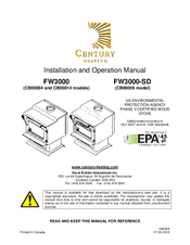 Century Heating FW3000 CB00014 Installation And Operation Manual