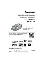 Panasonic HC-W570M Manuals | ManualsLib