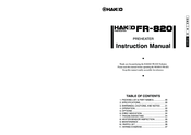 Hakko Electronics FR-820 Instruction Manual