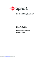 Sprint PCS Connection Card CF2031 User Manual