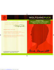 Wolfgang Puck BIFCM010 User Manual