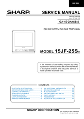 Sharp 15JF-25S Service Manual