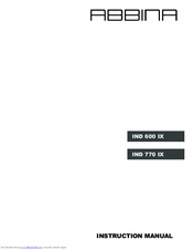 ABBINA IND 770 IX Instruction Manual