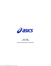 Asics AP01 Instruction Manual