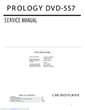 Prology DVD-557 Service Manual