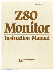 Cromemco Z80 Instruction Manual
