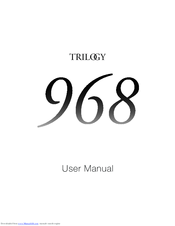 Trilogy 968 User Manual