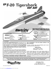 Great Planes Ep F 20 Tigershark Electrifly Manuals Manualslib