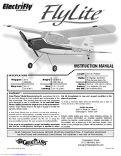 GREAT PLANES FlyLite Instruction Manual