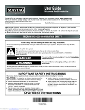 Maytag MMV6190DS User Manual