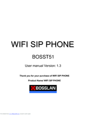 Bosslan BOSST51 User Manual