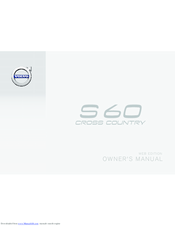Volvo S60 Cross Country 2016 Owner's Manual