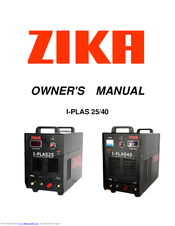 Zika I-PLAS 25 Owner's Manual