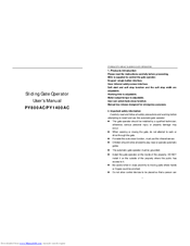 JOYTECH PY800AC User Manual