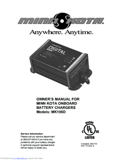 Johnson Outdoors MINN KOTA MK106D Owner's Manual