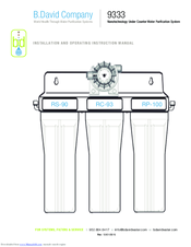 B.David Company RS-90 Installation And Operating Instruction Manual