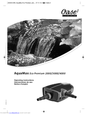 Oase AquaMax Eco Premium 2000 Operating Instructions Manual