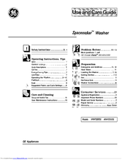 GE WP2050S Use And Care Manual