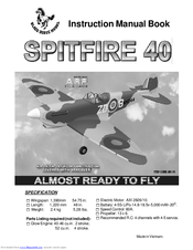 Black Horse SPITFIRE 40 Instruction Manual Book