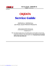OKIDATA OKIPAGE 8c Service Manual