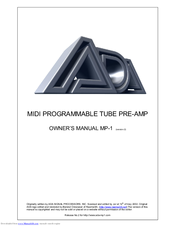 Ada MP-1 Owner's Manual