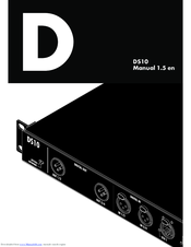 DB Audio DS10 Manual