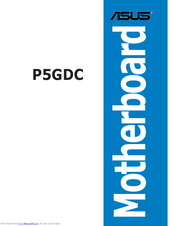 Asus P5GDC Pro User Manual
