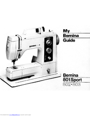 Bernina 801 Sport Instruction Manual