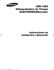 Samsung SVR-1280 Series User Manual