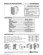 Optimus WCM-32WT Instruction Manual