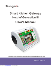 Sungale NC830 User Manual