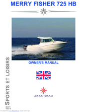 Jeanneau MERRY FISHER 725 HB Owner's Manual