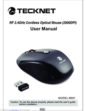 Tecknet M001 Manuals | ManualsLib