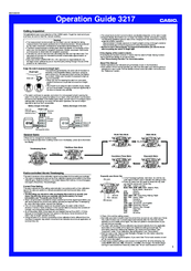 Casio 3217 Operation Manual