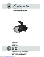 Lamborghini Caloreclima GP 20 Installation And Maintenance Manual