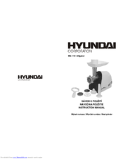 Hyundai MG 118 Alligator Instruction Manual