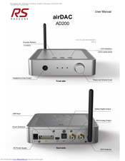Radsone airdac AD200 User Manual