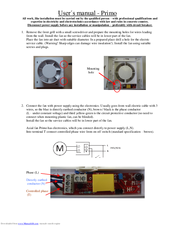 Klimatom Primo series User Manual