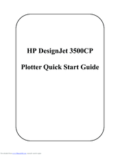 HP DesignJet 3500CP Quick Start Manual