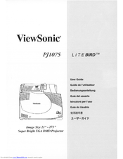 ViewSonic PJ1075 User Manual