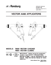 Ransburg Vector AA90 79580 Service Manual