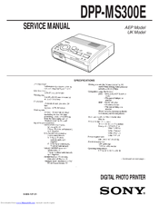 Sony DPP-MS300E Service Manual