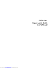 Planet FGSW-2401 User Manual