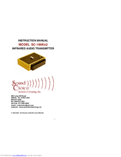 Sound Choice SC-186Kx2 Instruction Manual