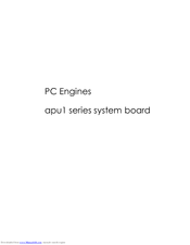 PC Engines apu1c4 Manual